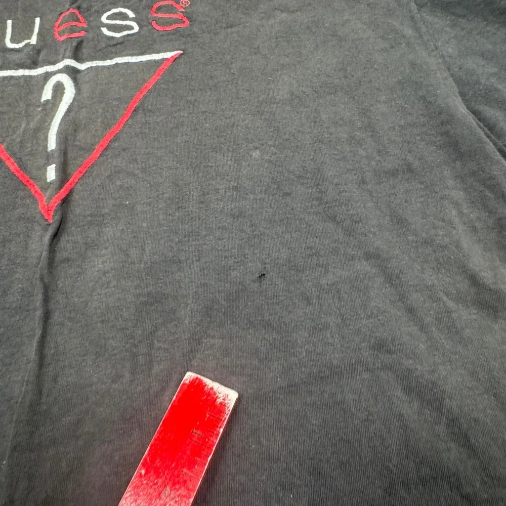 Vintage Guess by Georges‎ Marciano T Shirt Mens One Size Black Cotton Logo Tee - Picture 7 of 13
